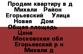 Продам квартиру в.д Михали › Район ­ Егорьевский  › Улица ­ Новая  › Дом ­ 1 › Общая площадь ­ 32 › Цена ­ 1 100 000 - Московская обл., Егорьевский р-н, Михали д. Недвижимость » Квартиры продажа   